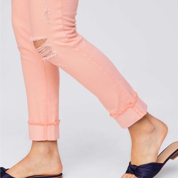 Loft Boyfriend Jeans in Icy Peach - Picture 11 of 11